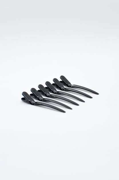 Pinces de coiffage x6 noires