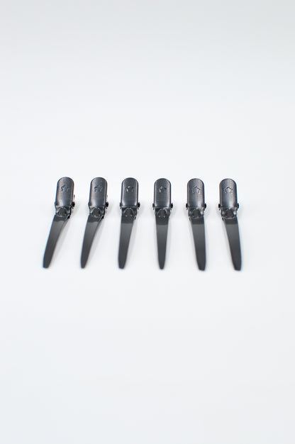 Pinces de coiffage x6 noires