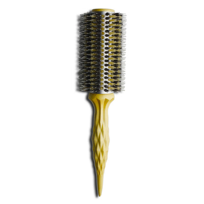 Brosse ronde OSAKA KARA à poils mixtes – Manche facetté ergonomique pour brushing professionnel