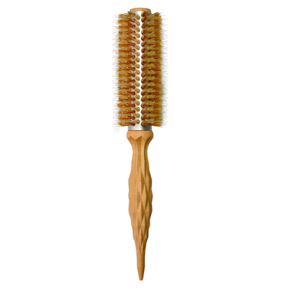 Brosse ronde OSAKA KARA à poils mixtes – Manche facetté ergonomique pour brushing professionnel