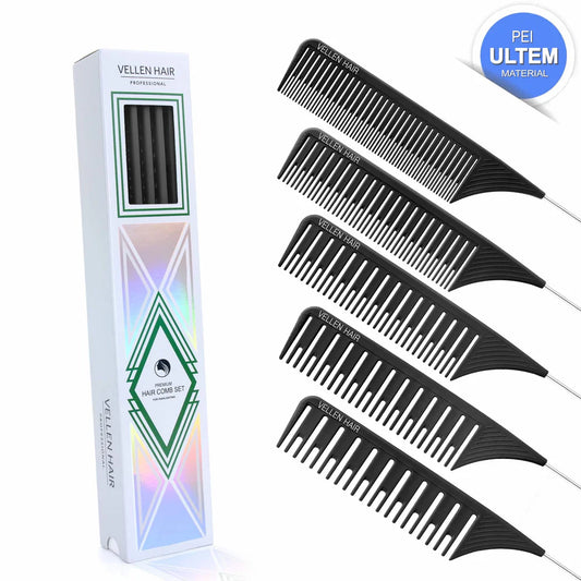VELLEN HAIR COMBS SET x5