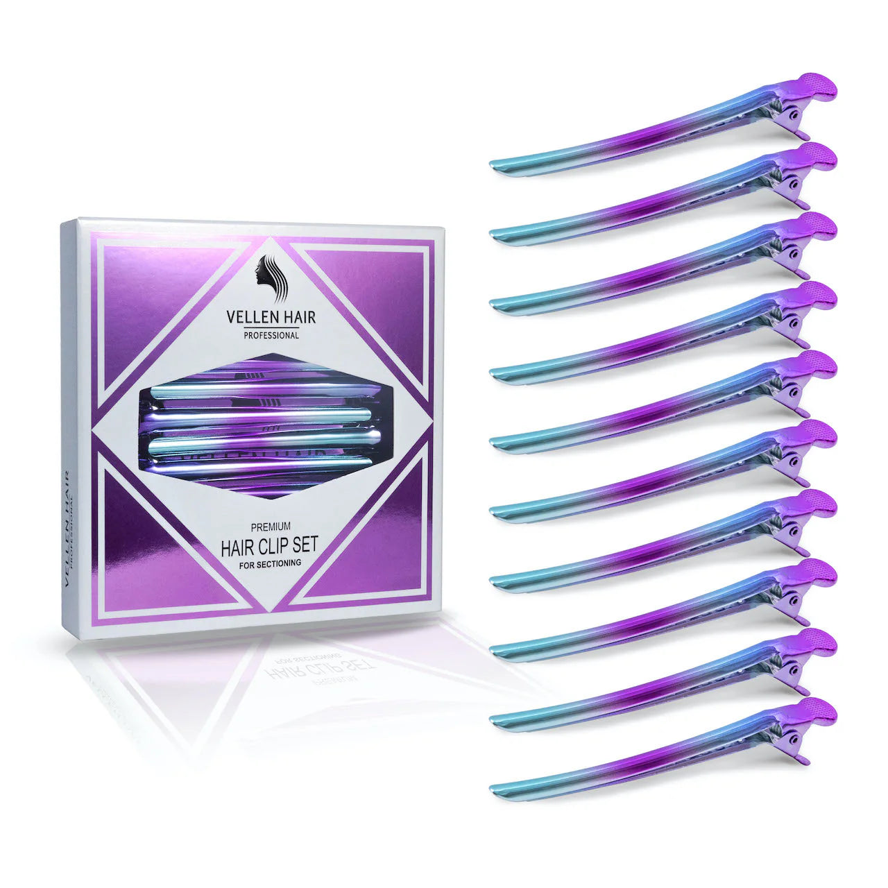VELLEN HAIR SECTIONING CLIPS x10