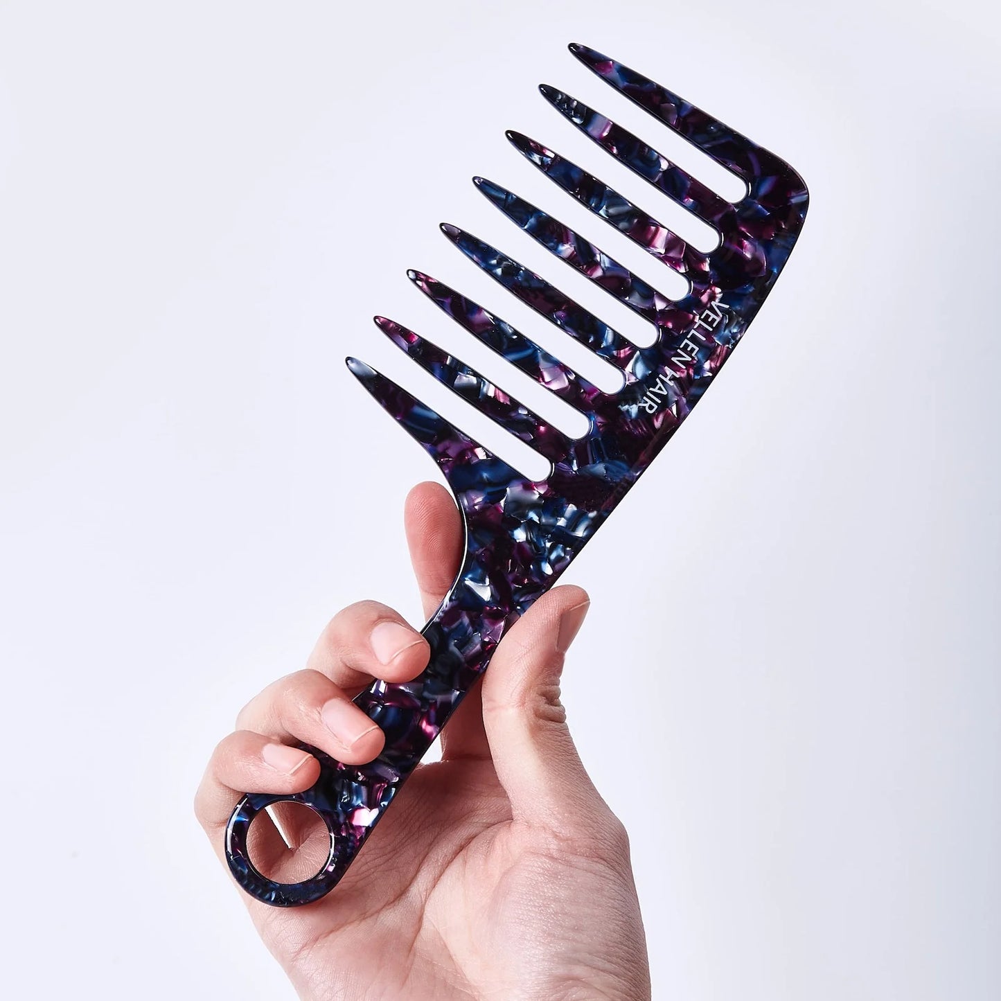 Peigne démêloir écailles à dents larges avec manche VELLEN HAIR