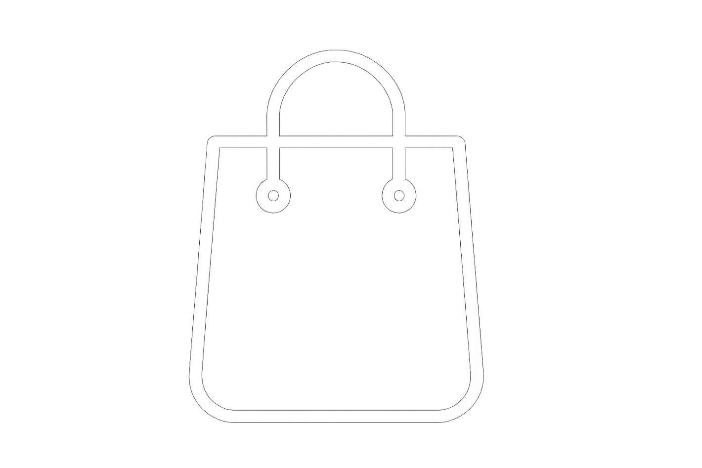 icone blanche de sacs de shopping