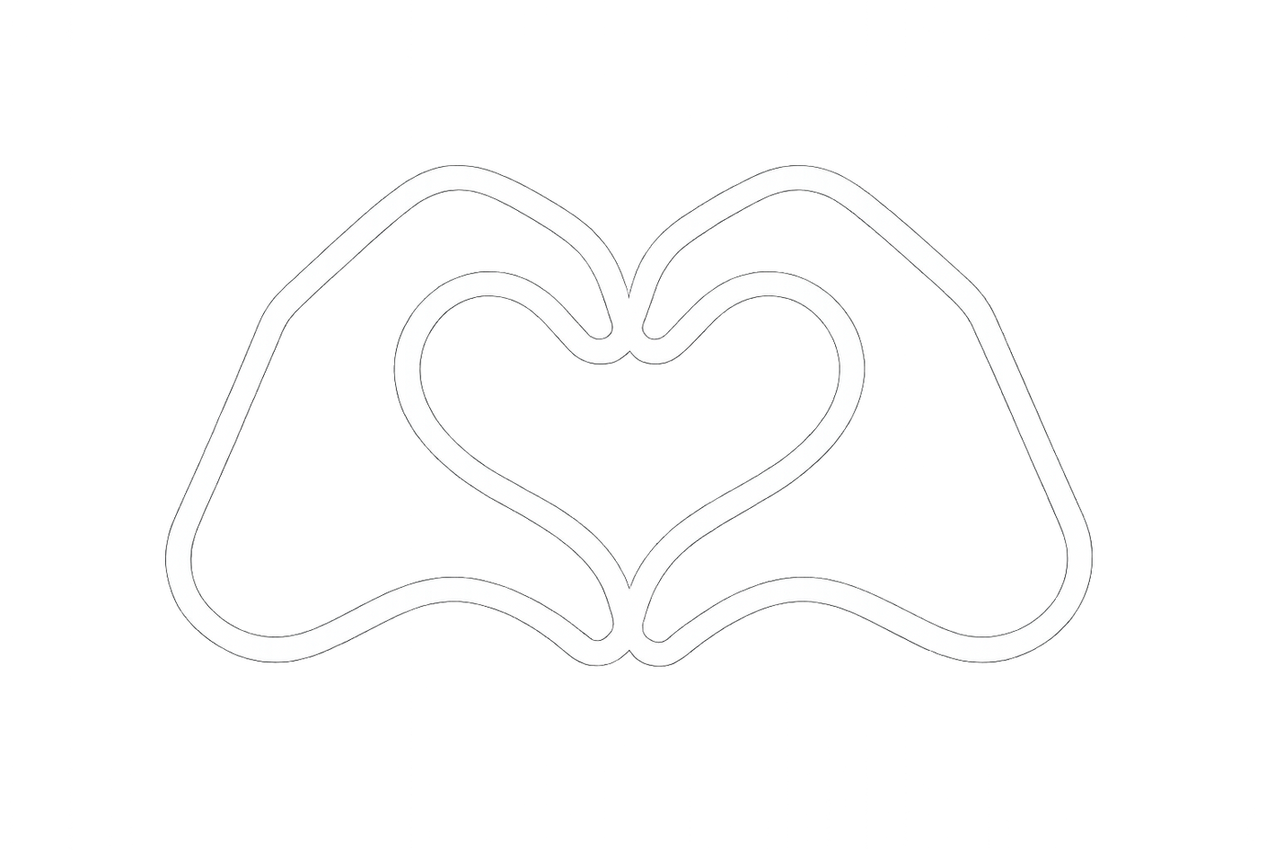 icone emoji mains coeur