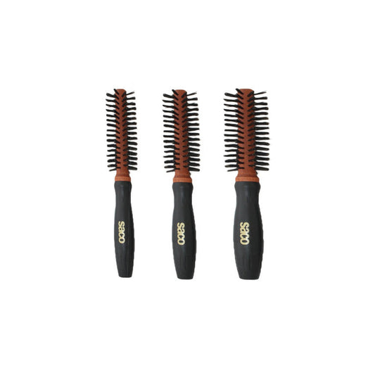 Lots de 3 Brosses Rondes En Bois